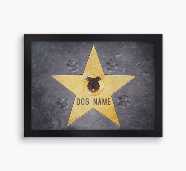 Star of Fame: Personalised {breedFullName} Framed Print